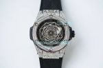HB Swiss Replica Hublot Big Bang Sang Bleu Diamond 45MM Watch Black